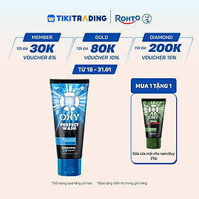Sữa rửa mặt cho nam Oxy sạch sâu mát lạnh dạng kem Oxy Perfect Wash 100g