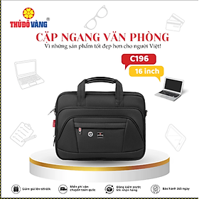196 THỦ ĐÔ VÀNG Cặp Ngang Văn Phòng, Đi Làm, Đi Học, Đựng Laptop cỡ trung C 196