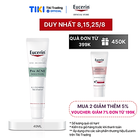 Gel giảm mụn sau 1 tuần Eucerin Pro Acne A.I. Clearing Treatment 40ml