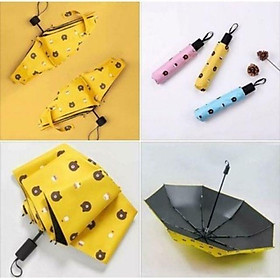 Mua Ô dù hình gấu gấp gọn nhiều màu