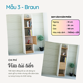 Mua Kệ Sách Gỗ Phong Cách Hiện Đại Thương Hiệu SMLIFE (Nhiều mẫu  có thể đổi Size và màu sắc)