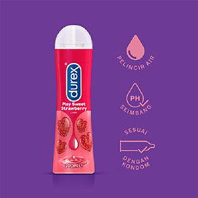 Gel Bôi Trơn Hương Dâu Durex Play Saucy Strawberry Chai 100ml