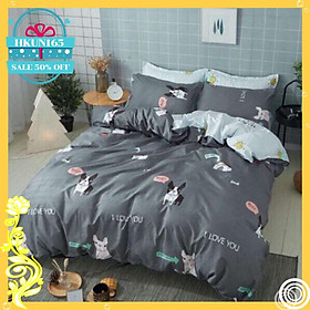 Mua Bộ vỏ chăn ga gối 1m8(chó nâu)