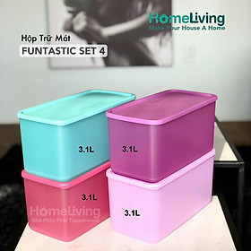 Mua HỘP BẢO QUẢN THỰC PHẨM NGĂN MÁT FUNTASTIC 3L1 SET 4 TUPPERWARE