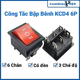 Mua Công tắc bập bênh KCD4 6 chân(6P) 3 chế độ có đèn