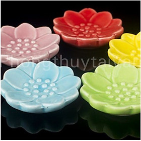 Mua Khay đế sứ nhang nụ loại dày 5 màu (đựng nhang nụ  nụ trầm) - thờ cúng