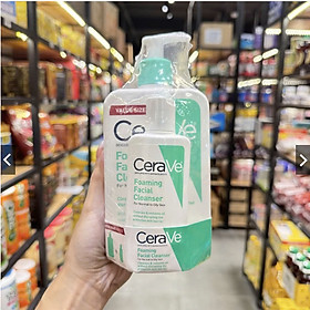 Sữa Rửa Mặt Dịu Nhẹ Cho Da Thường Đến Da Dầu Cerave Foaming Facial Cleanser 355ml - 473ml Hàng Nhập Mỹ