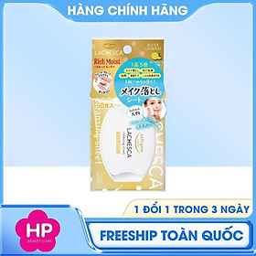 Khăn Giấy Tẩy Trang Giúp Làm Sạch, Cấp Ẩm Dưỡng Da Mịn Màng Kose Softymo Lachesca Cleansing Sheet N Rich Moist 50 Tờ / Hộp