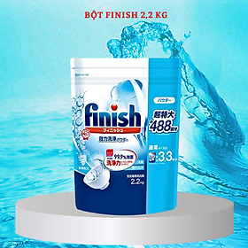 Bột rửa bát Finish túi 2,2kg dùng cho máy rửa chén bát