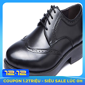 Aokang Men's Business Dress Shoes Men's Block Shoes Lace Low Shoes 173211053 Black 43 Yards