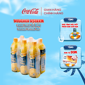 [TẶNG VOUCHER ESTEEM] Lốc 6 Chai Nước Cam Nguyên Tép Teppy 327ml/Chai Coca-Cola Official Store Sale 15.5