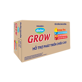 Thùng 48 Hộp Sữa Bột Pha Sẵn Vinamilk Dielac Grow Plus - Đỏ 110ml