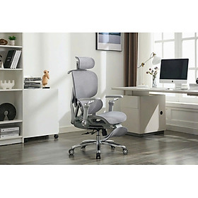 Ghế Công Thái Học Cao Cấp New Beginning 816-5 – Tựa Đầu, Đỡ Lưng, Gác Chân, Massage & Thông Gió