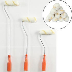10pc/set 4" Home Paint Roller Cover Polyester Roller Naps Walls Smooth Tool
