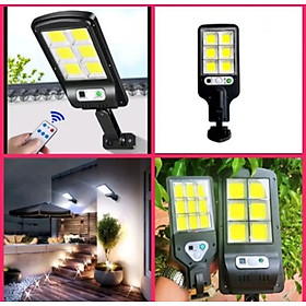 1 ĐÈN LED CHIẾU SÁNG NĂNG LƯỢNG MẶT TRỜI CẢM BIẾN HỒNG NGOẠI CÔNG XUẤT 150W 6 TIM LED 
