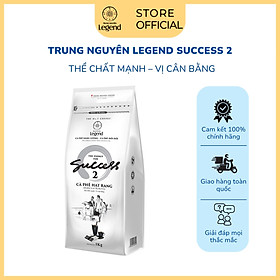 Cà Phê Hạt Mộc Trung Nguyên Legend Success 2 – Gói 1kg – Cà Phê Thể Chất Mạnh, Vị Cân Bằng