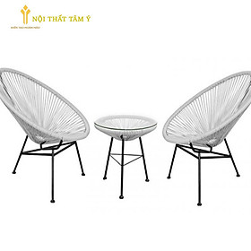 Mua Bộ bàn ghế dây văng đan Acapulco ban công TAMY
