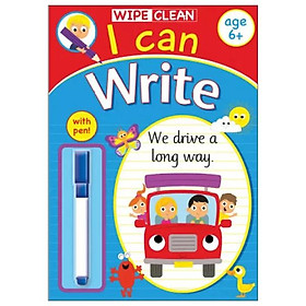 Wipe Clean: I Can Write - Book With Pen