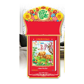 Lịch tết 2021 Bloc Siêu Đại (20x28 cm) Hồng Phúc Cát Tường - HT07