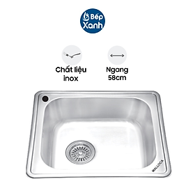 Mua Chậu Rửa Chén Malloca MS 1023 - Inox 304 - Ngang 58cm