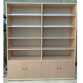 Kệ trưng bày sản phẩm,kệ sách 1m64x2m vân gỗ(TPHCM)