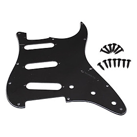 SSS Pickguard Pick Guard w/ Mounting Screws for ST Electric Guitar Accs