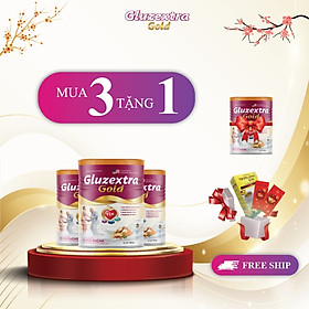 Sữa tiểu đường COMBO MUA 3 TẶNG 1 GLUZETRA GOLD hơn 20 loại hạt với sữa