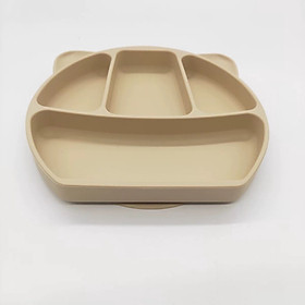 Mua  Rẻ vô địch  Khay ăn dặm Silicon Gấu 4 ngăn bám dính phong cách Hàn Quốc cho bé