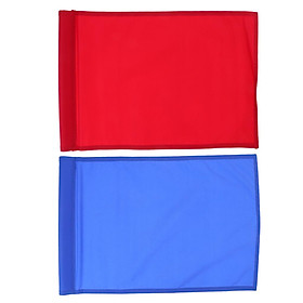 2Pcs Golf Flag, Golf Putting Green Flag, Backyard Practice Golf Hole Pole Cup Flag Nylon Putting Green Flag