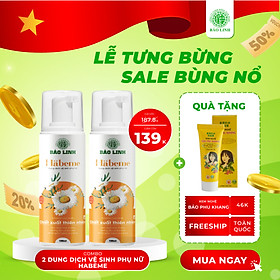 Dung dịch vệ sinh phụ nữ Habeme dạng tạo bọt - 100ml