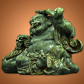 Tượng Phật Di Lặc gánh gậy như ý- DL131