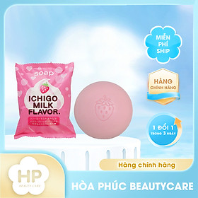 Xà Phòng Tắm Dưỡng Da Trắng Sáng Chiết Xuất Từ Sữa Và Dâu Tây Pelican Petit Berry Soap Strawberrry Milk (80G)