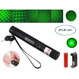 Đèn Pin Laser 303 Kèm Pin Và Sạc - Hàng Chính Hãng