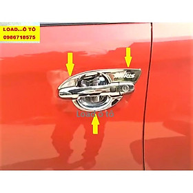 Ốp Tay Nắm, Hõm Cửa Xe Toyota Yaris 2022-2019 Nhựa ABS Mạ Crom Sáng Bóng Cao Cấp