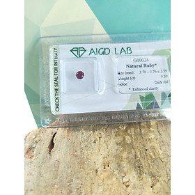 Viên đá Ruby tấm thiên nhiên G00024