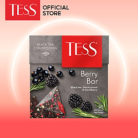 Trà đen Tess Berry Bar vị mâm xôi đen và quả lý chua 20 gói hộp