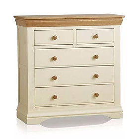 Mua Tủ Ngăn Kéo 3+2 Country Cottage Gỗ Sồi Ibie BSK32COUO - Trắng (100 x 42 cm)