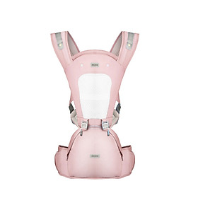 3 in 1 Baby Convertible Carrier With Hip Seat 360° Ergonomic 6 Positon Breathable Mesh For Infant Toddler Blue