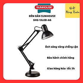 Đèn Bàn Sunhouse SHE-13LED-A6 Kèm Bóng Đèn Led - Chính Hãng