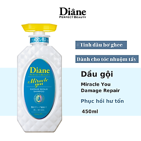 Dầu gội xả Diane Miracle You Damage bền màu tóc, ngừa gãy rụng và phục hồi hư tổn dành cho tóc nhuộm tẩy 450ml