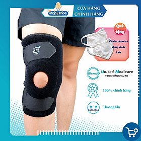 Bó gối đai dán không nẹp neoprene United Medicare (F07)