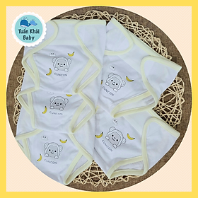 Set 5 tã vải sơ sinh cotton CUNCON | Size 1,2,3 cho bé sơ sinh - 9kg | Miếng dán bo viền, chất vải mềm mịn