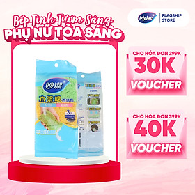 Mua Miếng rửa chén bột gỗ MyJae dễ dàng đánh bay dầu mỡ (3 miếng/gói)