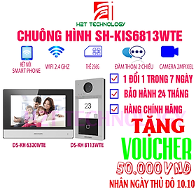 Chuông cửa có hình SH-KIS6813-WTE màn hình 7", camera 2MP, góc rộng, xem từ xa qua điện thoại