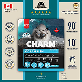 Thức Ăn Hạt Mèo cao cấp Cá Đại Dương CHARM North Atlantic Ocean Fish Cat Food Canada - CHỌN
