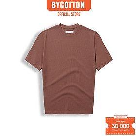 Áo Thun Ngắn Tay Cổ Tròn Nam BY COTTON BRICK RED TEE 0922