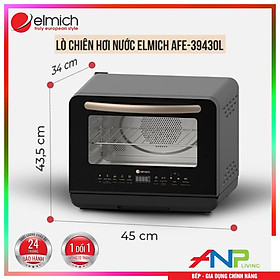 Mua Lò Chiên Hơi Nước Elmich AFE-3943OL (Mầu Đen  Dung Tích 20L - Công Suất 2000W - Tích Hợp Chức Năng Chiên  Hấp  Nướng 3 in 1) - Hàng Chính Hãng