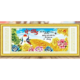 Tranh thêu Vợ chồng Nghĩa nặng tình sâu - LV3085