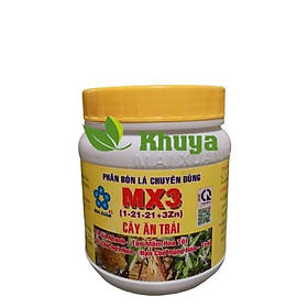 Phân bón lá MX3 (1-21-21 + 3 Zn) hủ 400gr Chuyên cây ăn trái