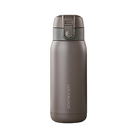 Bình Giữ Nhiệt Lock&Lock Chubby Tumbler LHC3233 370ml - Hàng Chính Hãng, Có Dây Treo, Chất Liệu Thép Không Gỉ, Mở Nắp Bằng 1 Tay
